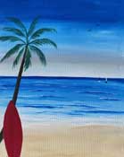Online Painting Events - Beach Vibes